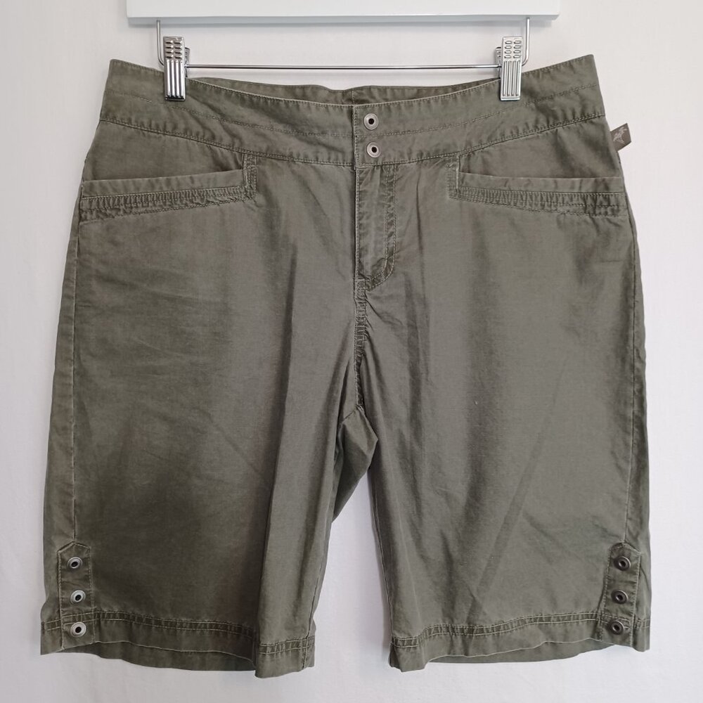 Columbia Shorts Green Cotton Bermuda‎ Hiking Womens 10 - Picture 5 of 11